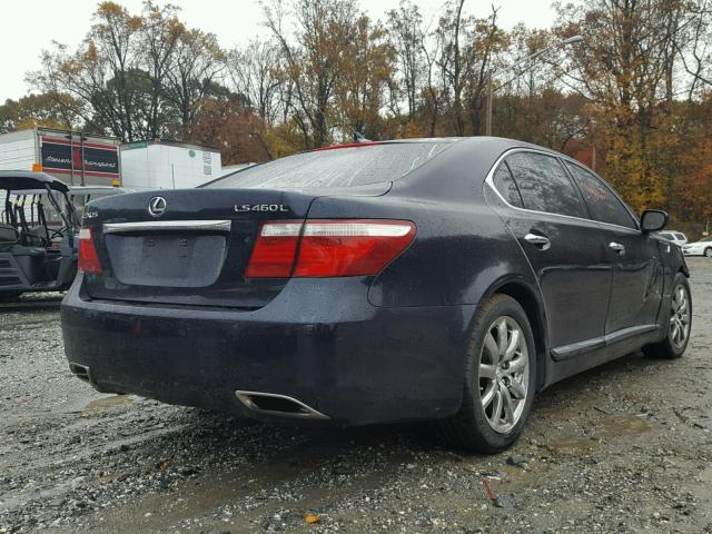 JTHGL46F375004435 - 2007 LEXUS LS 460L BLUE photo 4