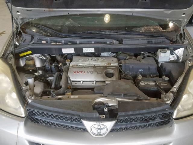 5TDZA23C75S321754 - 2005 TOYOTA SIENNA CE SILVER photo 7