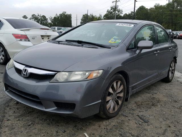 2HGFA16999H346951 - 2009 HONDA CIVIC EXL GRAY photo 2