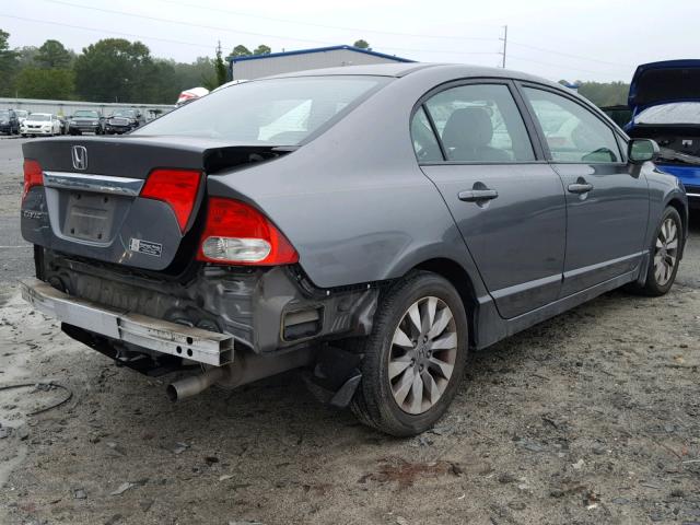 2HGFA16999H346951 - 2009 HONDA CIVIC EXL GRAY photo 4