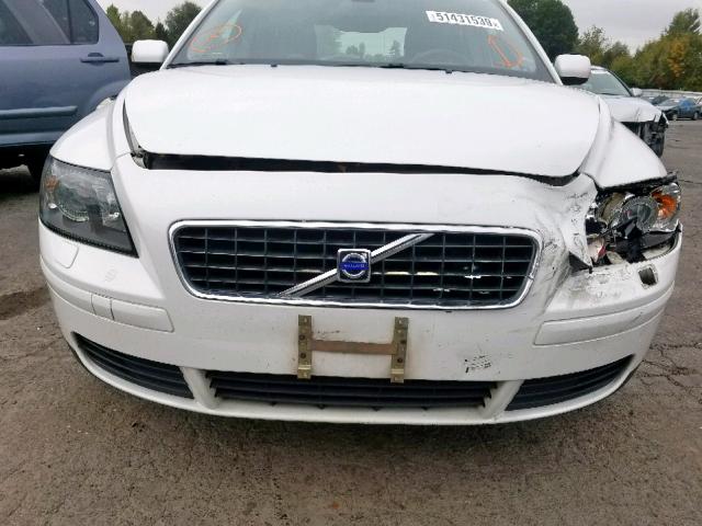 YV1MS382262210206 - 2006 VOLVO S40 2.4I WHITE photo 9