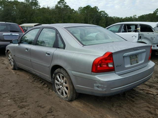 YV1TS59H641380274 - 2004 VOLVO S80 2.5T GRAY photo 3