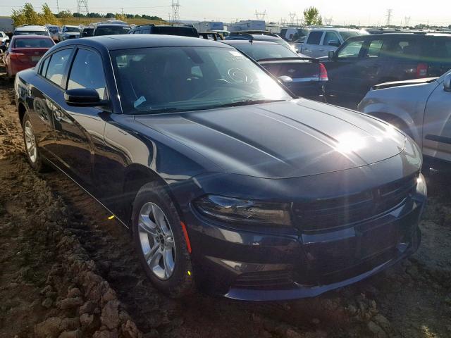 2C3CDXBG6KH688366 - 2019 DODGE CHARGER SX BLACK photo 1