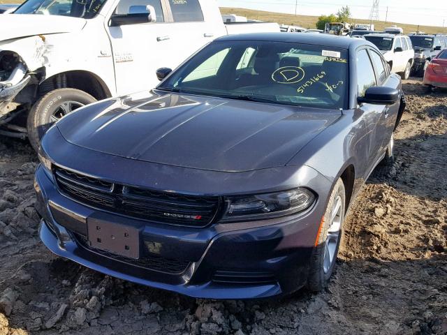 2C3CDXBG6KH688366 - 2019 DODGE CHARGER SX BLACK photo 2