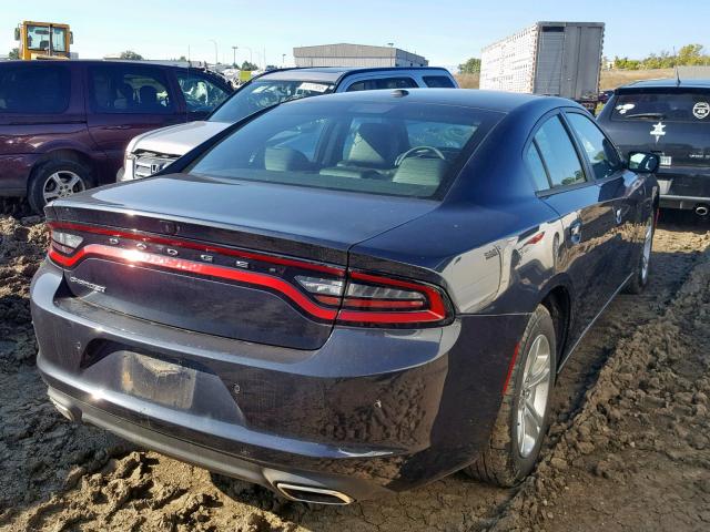 2C3CDXBG6KH688366 - 2019 DODGE CHARGER SX BLACK photo 4