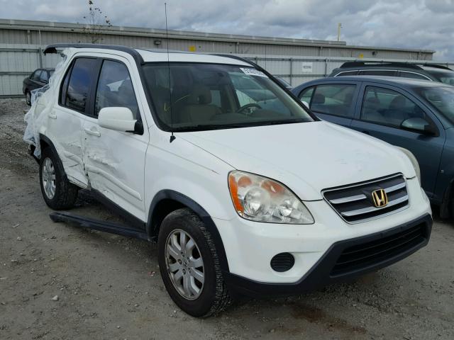 JHLRD78966C012557 - 2006 HONDA CR-V SE WHITE photo 1