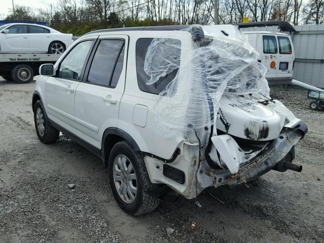 JHLRD78966C012557 - 2006 HONDA CR-V SE WHITE photo 3