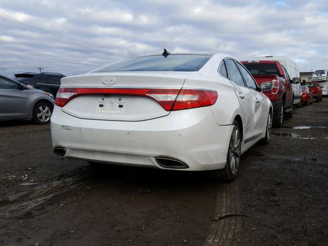 KMHFH4JG2EA414836 - 2014 HYUNDAI AZERA GLS WHITE photo 4