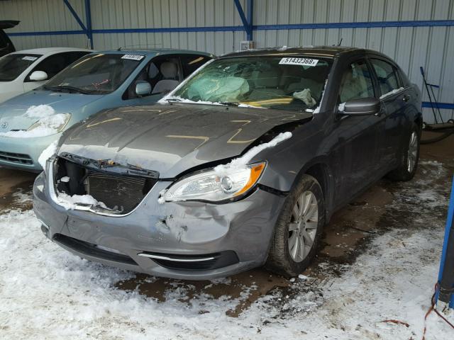 1C3BC1FG2BN604461 - 2011 CHRYSLER 200 TOURIN GRAY photo 2