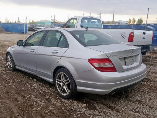 WDDGF85XX8F145126 - 2008 MERCEDES-BENZ C 230 4MAT SILVER photo 3