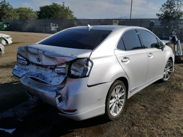 JTHBB1BA4B2047388 - 2011 LEXUS HS 250H SILVER photo 4