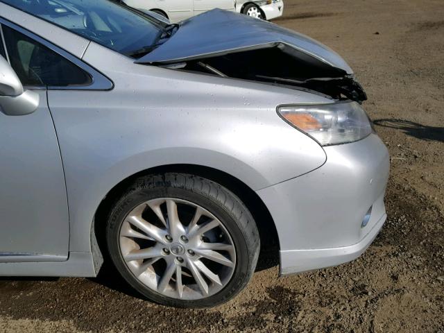 JTHBB1BA4B2047388 - 2011 LEXUS HS 250H SILVER photo 9