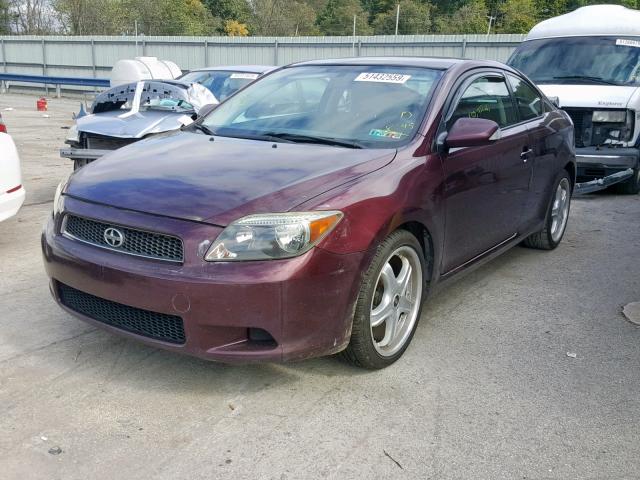 JTKDE177460086961 - 2006 TOYOTA SCION TC ბურგუნდია ფოტო 2
