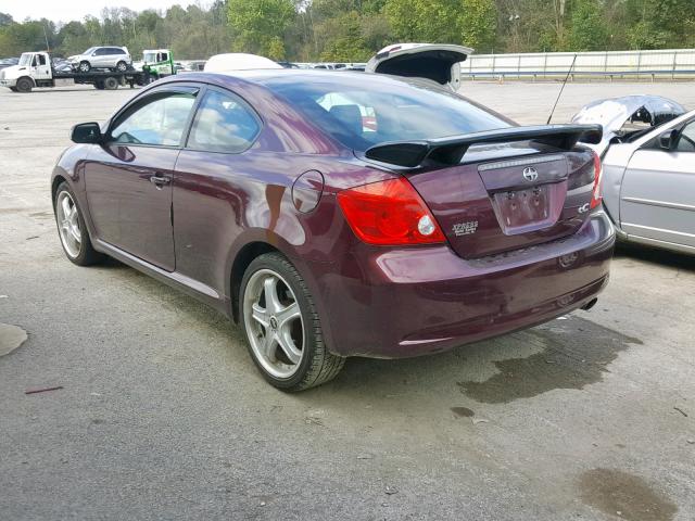 JTKDE177460086961 - 2006 TOYOTA SCION TC ბურგუნდია ფოტო 3