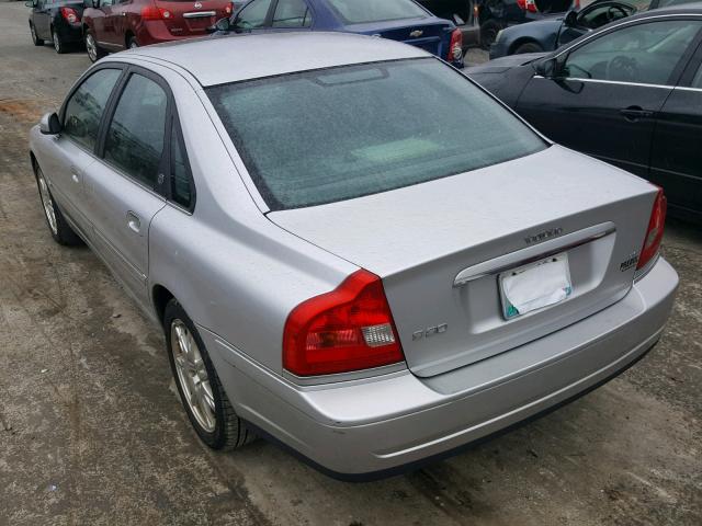 YV1TR91Z741352443 - 2004 VOLVO S80 T6 SILVER photo 3