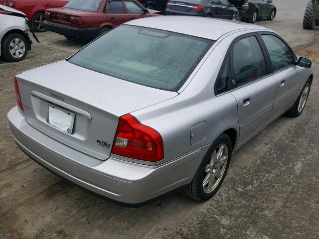 YV1TR91Z741352443 - 2004 VOLVO S80 T6 SILVER photo 4