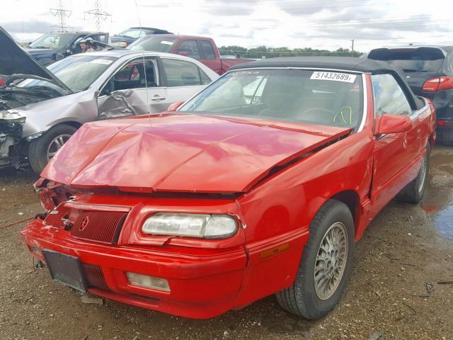 1C3EU4537SF666555 - 1995 CHRYSLER LEBARON GT RED photo 2