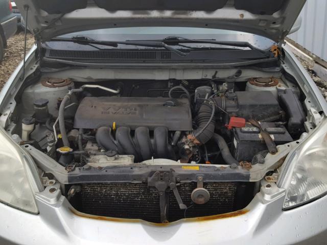 2T1KR32E24C269377 - 2004 TOYOTA COROLLA MA SILVER photo 7