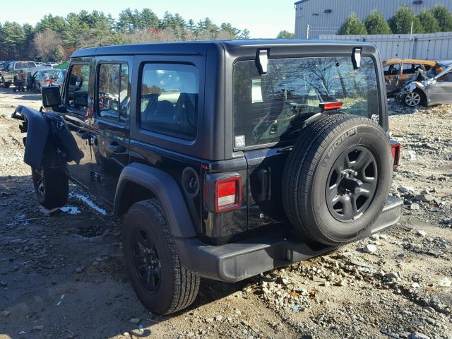 1C4HJXDN9JW224378 - 2018 JEEP WRANGLER U BLACK photo 3