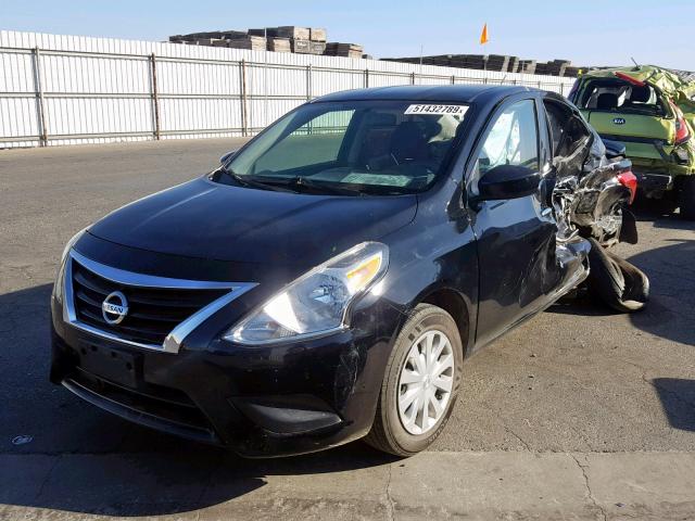 3N1CN7AP9GL808592 - 2016 NISSAN VERSA S BLACK photo 2