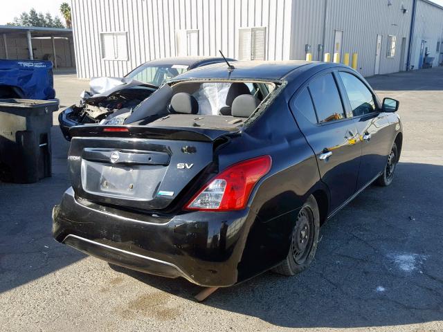 3N1CN7AP9GL808592 - 2016 NISSAN VERSA S BLACK photo 4