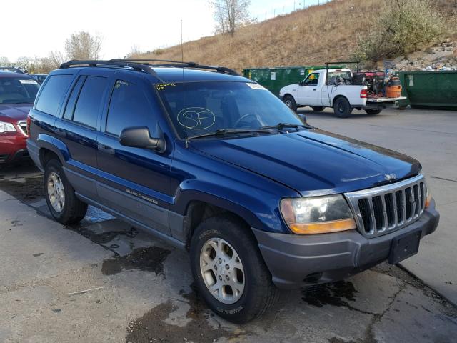 1J4GW48S11C628220 - 2001 JEEP GRAND CHER BLUE photo 1