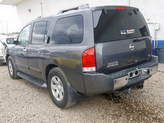 5N1AA08A74N704604 - 2004 NISSAN ARMADA SE GRAY photo 3