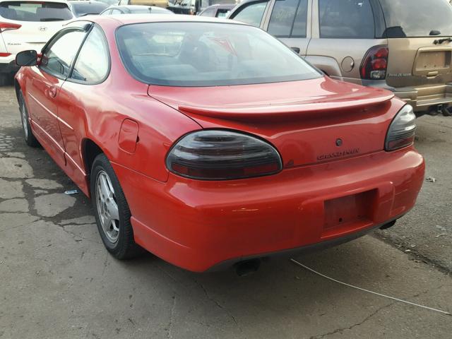 1G2WP12K11F213200 - 2001 PONTIAC GRAND PRIX წითელი ფოტო 3
