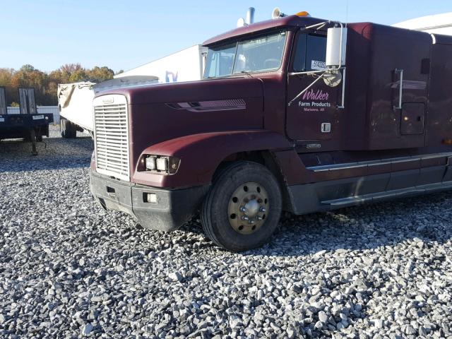 1FUYDSEB6WP894950 - 1998 FREIGHTLINER CONVENTION BURGUNDY photo 2