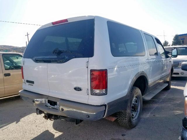 1FMNU43S7YEE15096 - 2000 FORD EXCURSION WHITE photo 4