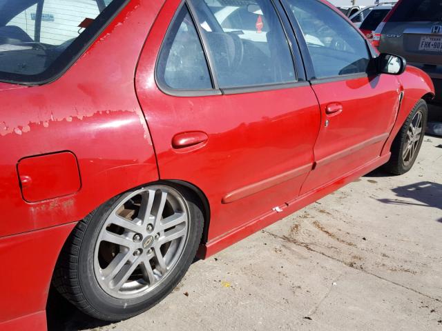 1G1JH52F937325200 - 2003 CHEVROLET CAVALIER L RED photo 10