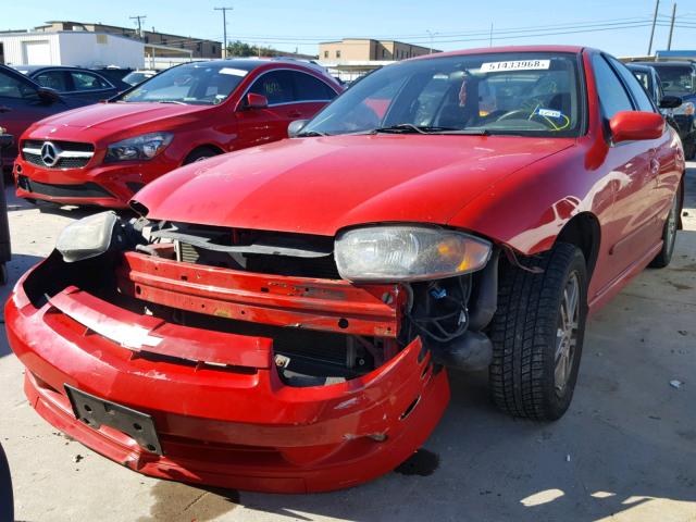 1G1JH52F937325200 - 2003 CHEVROLET CAVALIER L RED photo 2