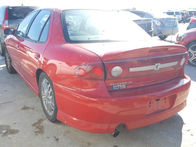 1G1JH52F937325200 - 2003 CHEVROLET CAVALIER L RED photo 3