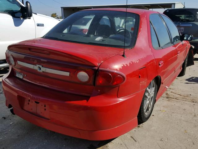 1G1JH52F937325200 - 2003 CHEVROLET CAVALIER L RED photo 4