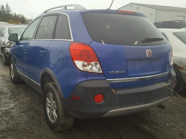 3GSCL33P78S526276 - 2008 SATURN VUE XE BLUE photo 3