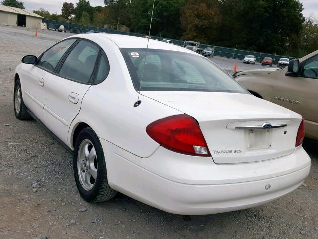 1FAFP55273A197458 - 2003 FORD TAURUS SES WHITE photo 3