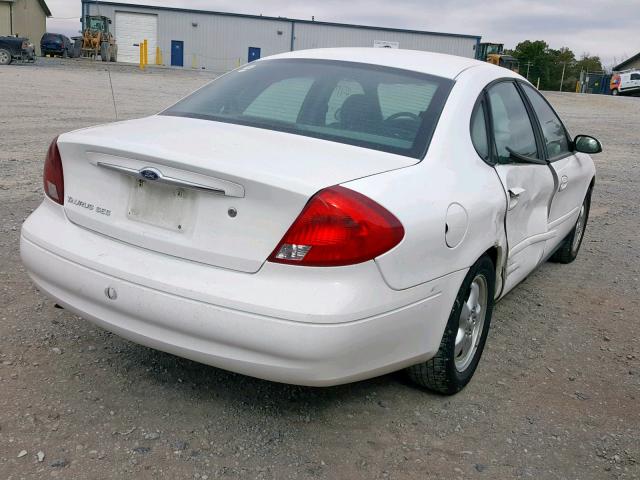 1FAFP55273A197458 - 2003 FORD TAURUS SES WHITE photo 4