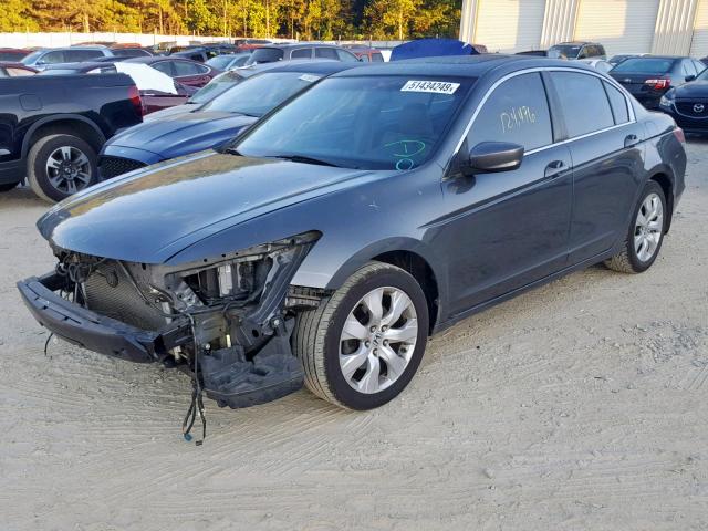 1HGCP26869A005617 - 2009 HONDA ACCORD EXL GRAY photo 2