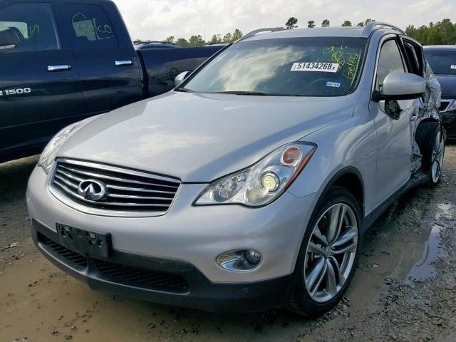 JN1BJ0HP4DM430638 - 2013 INFINITI EX37 BASE SILVER photo 2