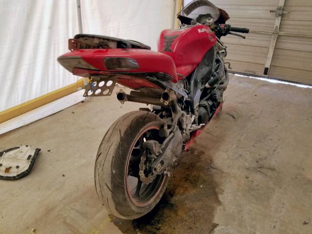 JKAZXCD167A023854 - 2007 KAWASAKI ZX1000 D RED photo 4