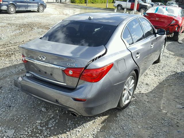 JN1BV7APXFM358094 - 2015 INFINITI Q50 BASE GRAY photo 4