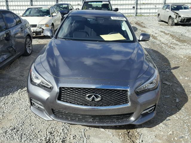 JN1BV7APXFM358094 - 2015 INFINITI Q50 BASE GRAY photo 9