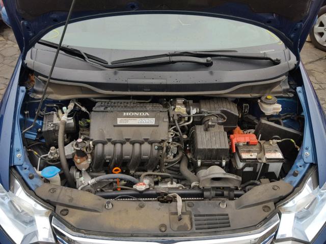 JHMZE2H38ES003189 - 2014 HONDA INSIGHT BLUE photo 7