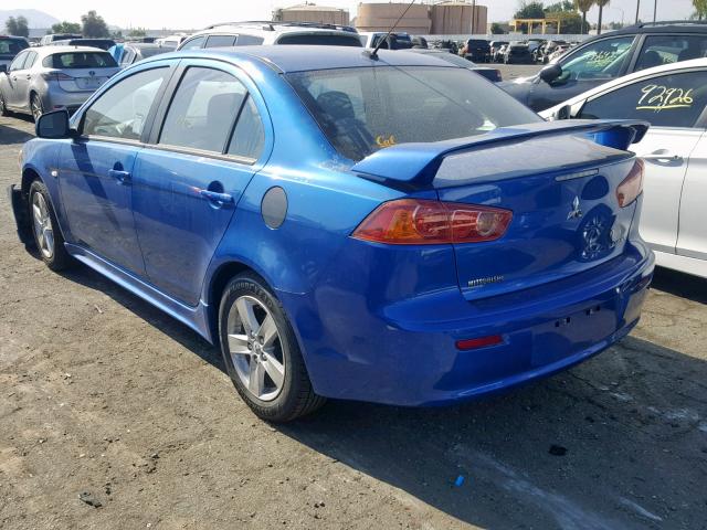 JA3AU26U79U003674 - 2009 MITSUBISHI LANCER ES/ BLUE photo 3