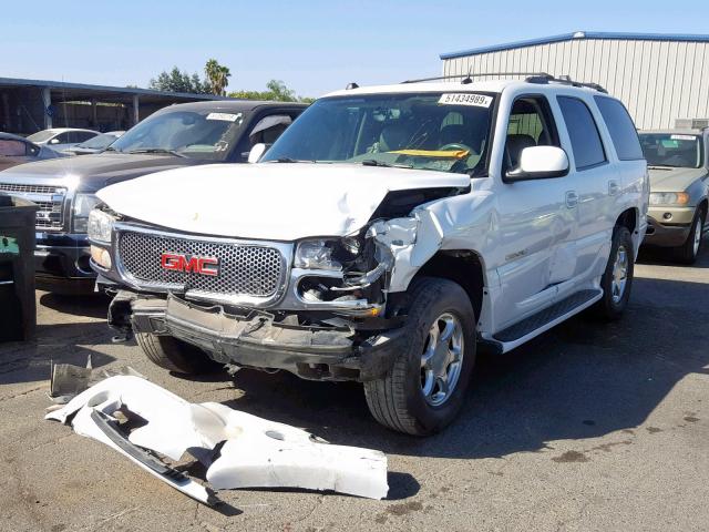 1GKEK63U85J238296 - 2005 GMC YUKON DENA WHITE photo 2