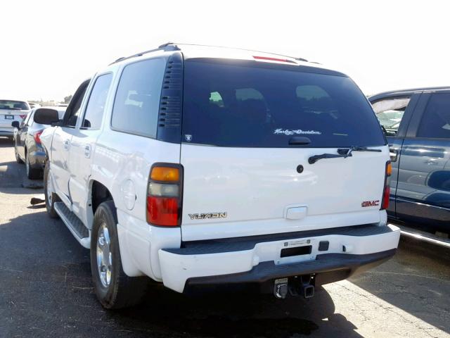 1GKEK63U85J238296 - 2005 GMC YUKON DENA WHITE photo 3