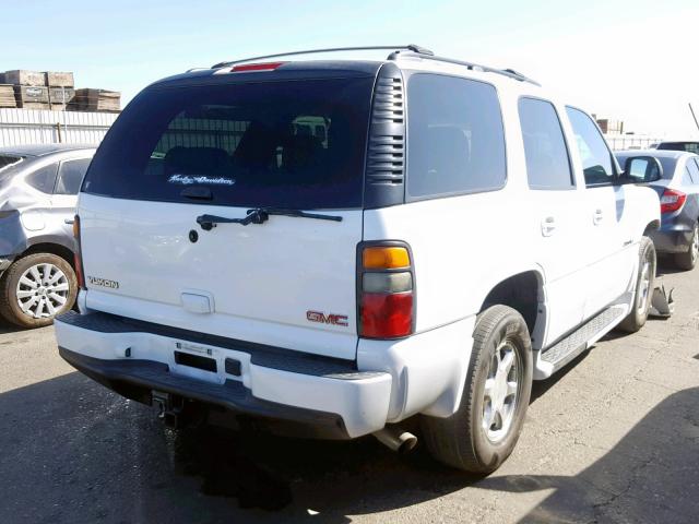 1GKEK63U85J238296 - 2005 GMC YUKON DENA WHITE photo 4