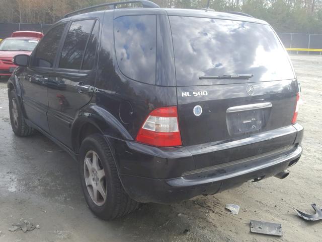 4JGAB75E72A338449 - 2002 MERCEDES-BENZ ML 500 BLACK photo 3