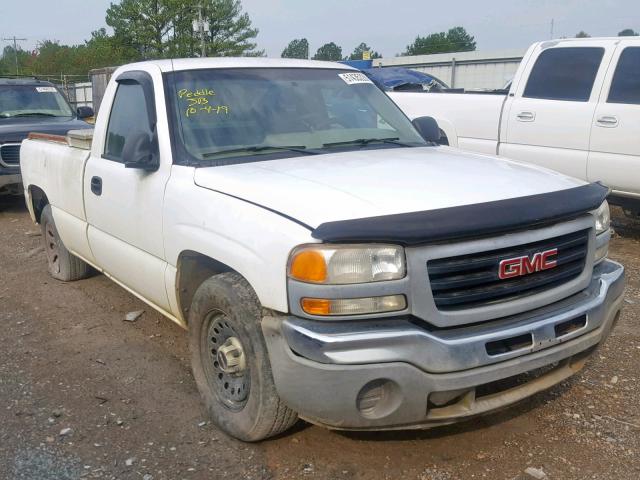 1GTEC14V76E144486 - 2006 GMC NEW SIERRA WHITE photo 1