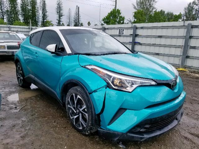 NMTKHMBX3JR002129 - 2018 TOYOTA C-HR XLE GREEN photo 1